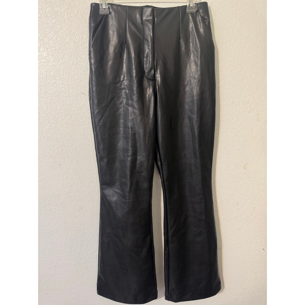 Abercrombie & Fitch Vegan Faux‎ Leather Black Curve Love Pants Womens Size 28